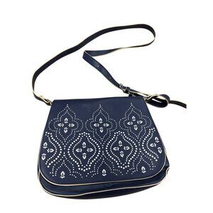 Vera Bradley Womens Blue Adjustable Crossbody Purse 8x10" SKU 7053